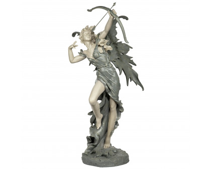 Toscano Rhiannon the Archer Garden Fairy Statue - Large