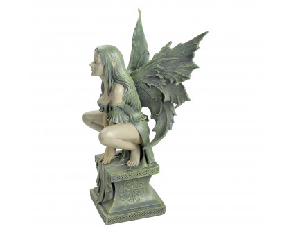 Toscano Celtic Fairy Perilous Perch Garden Statue - Large