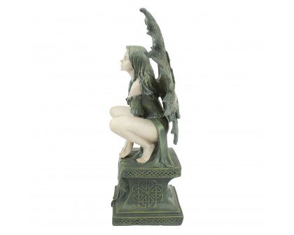 Toscano Celtic Fairy Perilous Perch Garden Statue - Medium