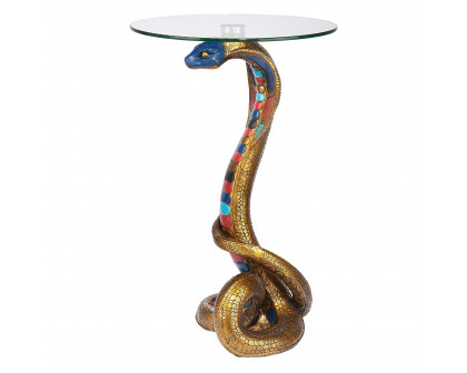 Toscano - Renenutet Egyptian Cobra Snake Goddess Sculptural Table in Designer Resin