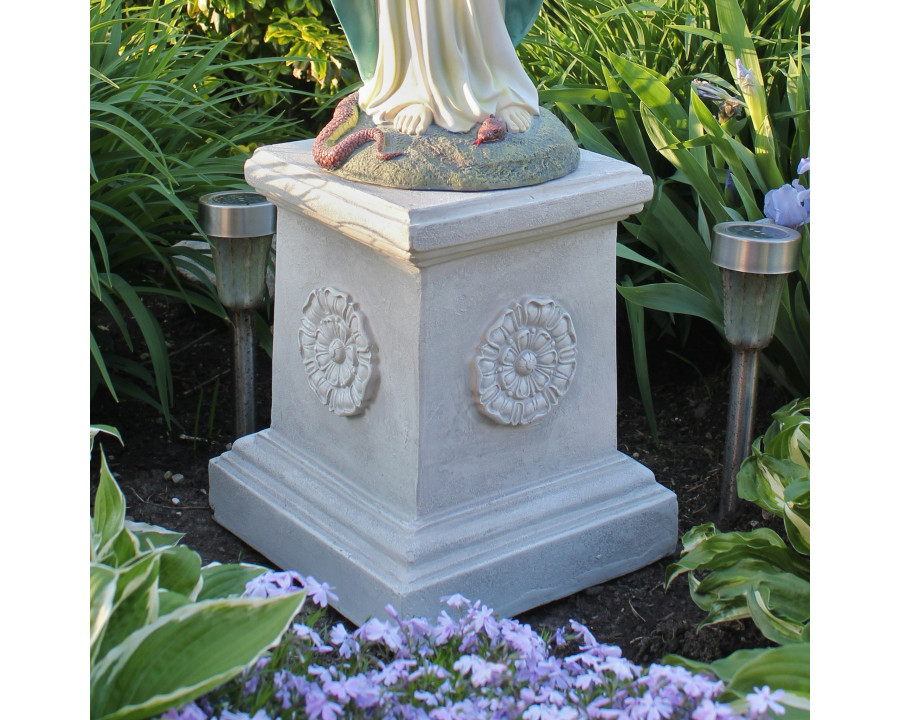 Toscano - English Rosette Garden Sculptural Plinth