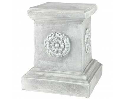 Toscano English Rosette Garden Sculptural Plinth - Large