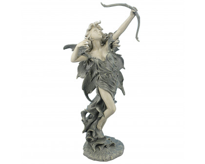 Toscano - Rhiannon the Archer Garden Fairy Statue