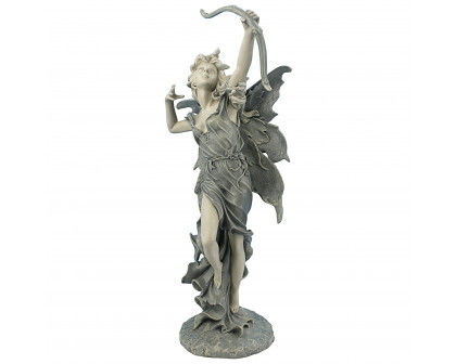 Toscano Rhiannon the Archer Garden Fairy Statue - Medium