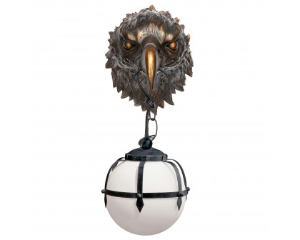 Toscano - Enlightening Freedom Bald Eagle Sculptural Electric Wall Sconce