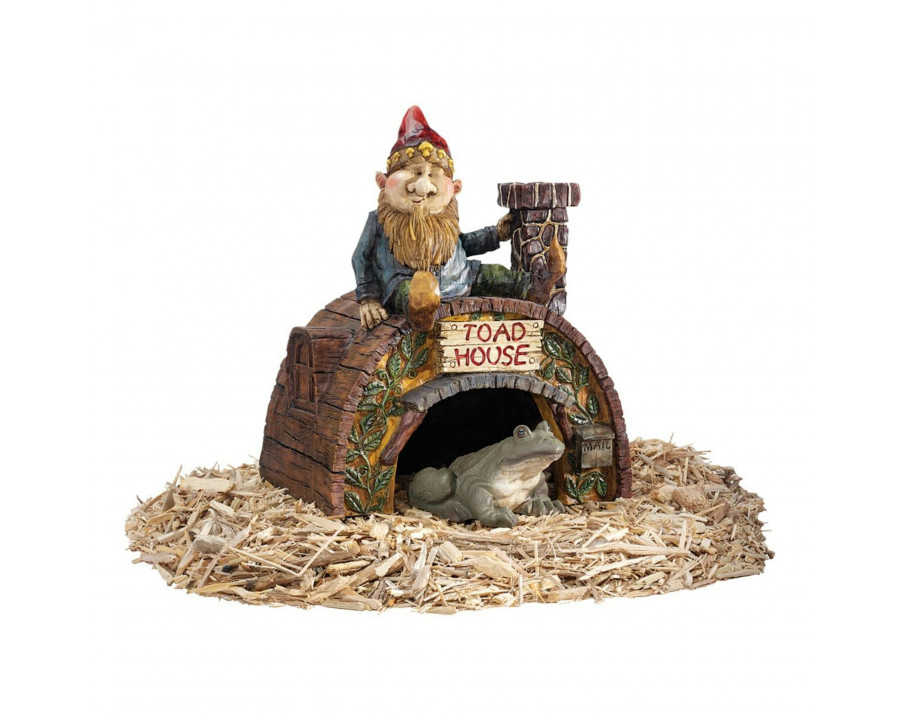 Toscano - Garden Gnome Toad House Statue