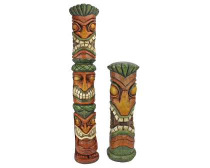 Toscano - Set of 2 Aloha Hawaii Tiki Sculptures