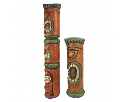 Toscano - Set of 2 Aloha Hawaii Tiki Sculptures