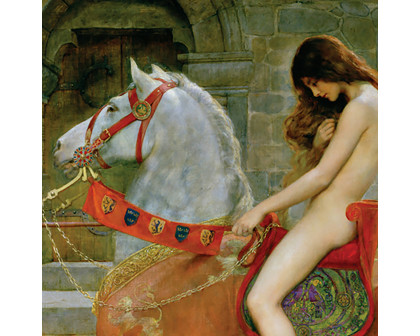 Toscano Lady Godiva Framed Canvas Replica Painting - Grande