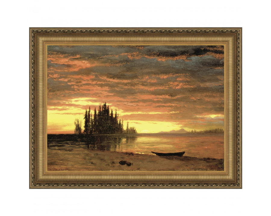 Toscano California Sunset Framed Canvas Replica Painting - Small