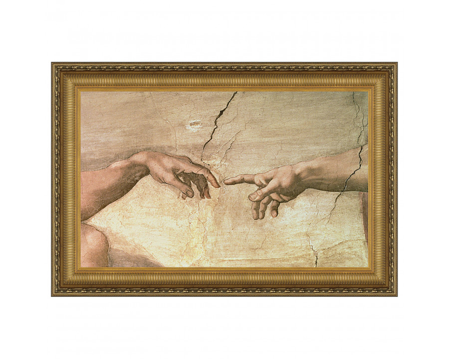 Toscano - Creation Framed Canvas Replica Painting