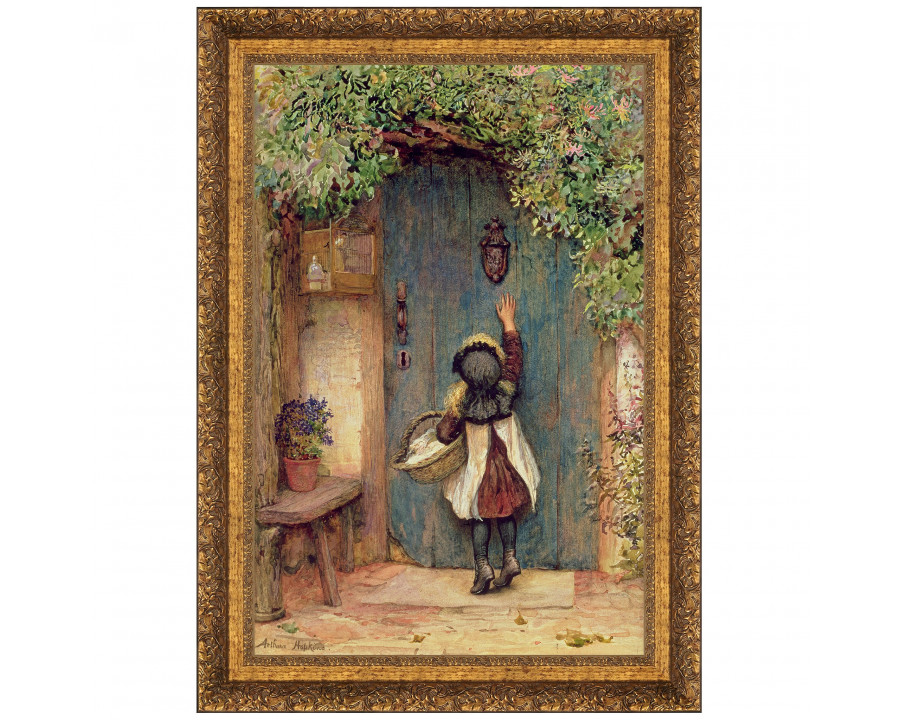 Toscano - The Visitor Framed Canvas Replica Painting