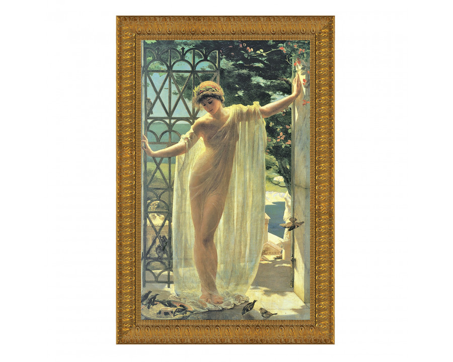 Toscano Lesbia Framed Canvas Replica Painting - Small