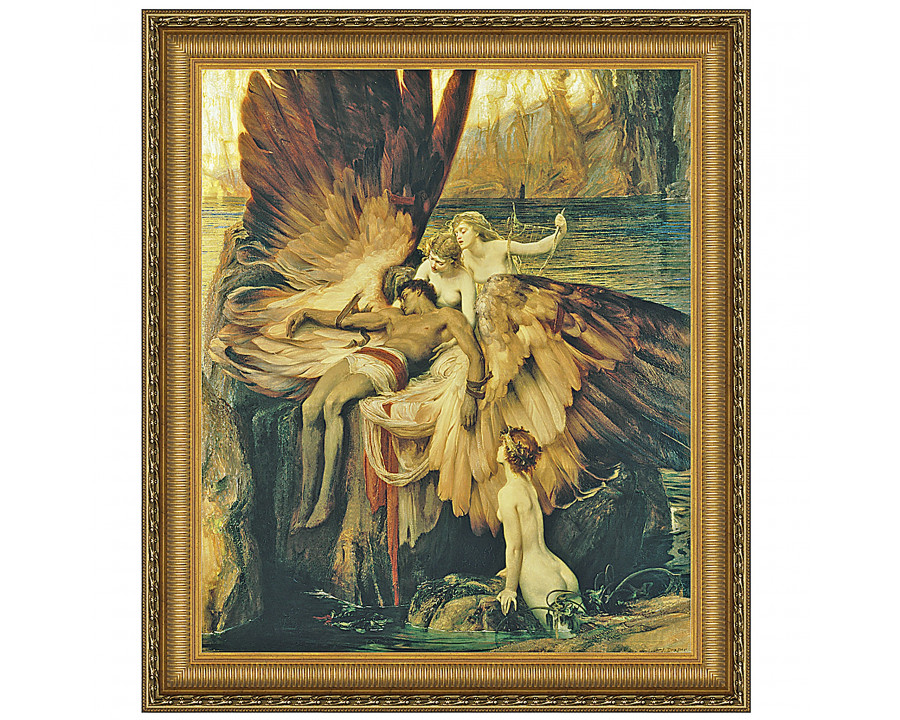 Toscano The Lament for Icarus Framed Canvas Replica Painting - Small