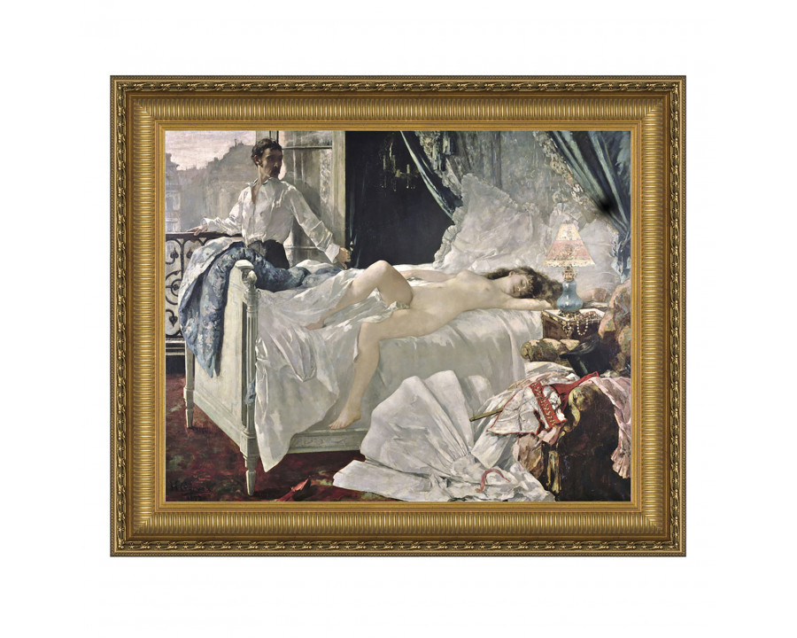 Toscano Rolla Framed Canvas Replica Painting - Extra Grande