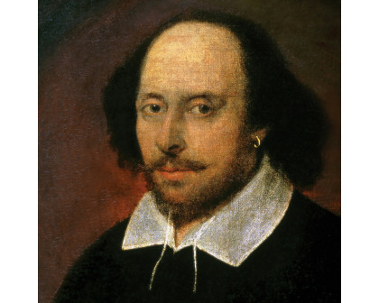 Toscano William Shakespeare Framed Canvas Replica Painting - Large