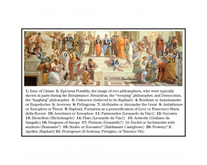 Toscano The School of Athens Framed Canvas Replica Painting - Small