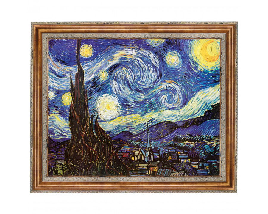 Toscano Starry Night Framed Canvas Replica Painting - Extra Grande