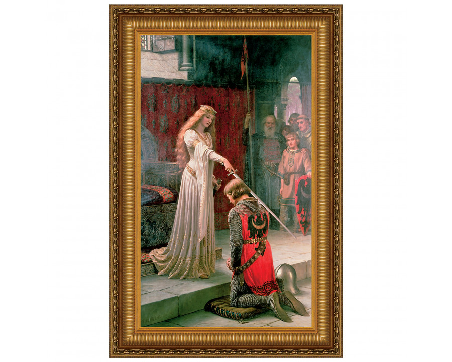 Toscano The Accolade Framed Canvas Replica Painting - Small