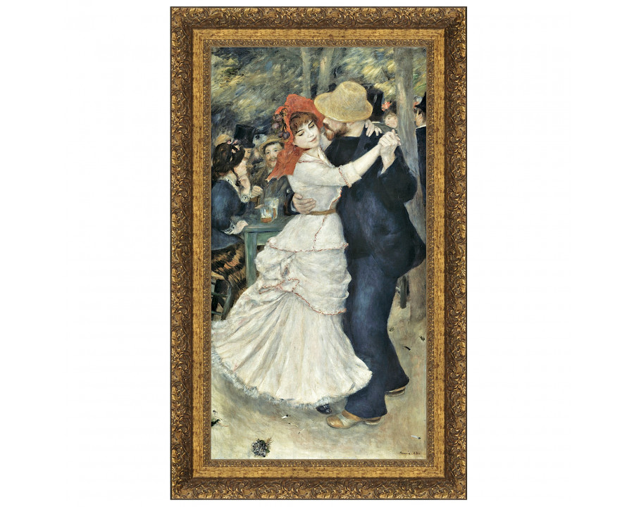 Toscano La Danse a Bougival Framed Canvas Replica Painting - Small