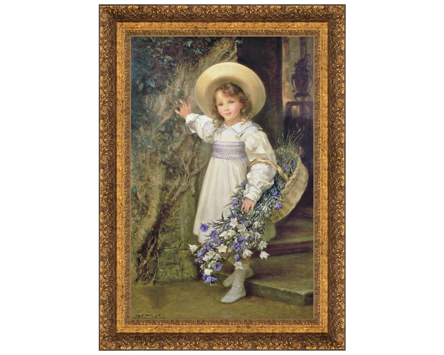 Toscano Summer Blooms Framed Canvas Replica Painting - Small