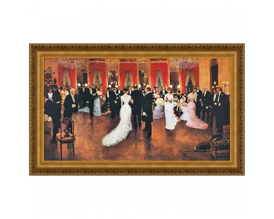 Toscano An Evening Soiree Framed Canvas Replica Painting - Small