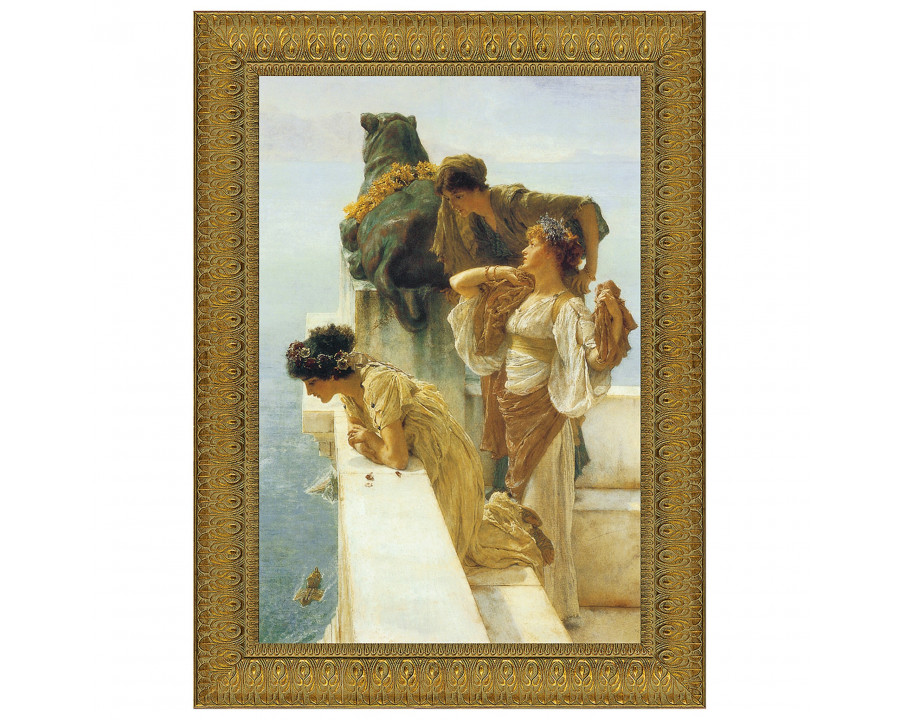 Toscano A Coign of Vantage Framed Canvas Replica Painting - Small