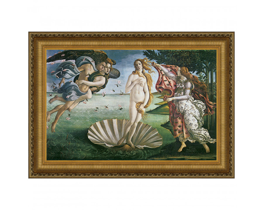 Toscano The Birth of Venus Framed Canvas Replica Painting - Small