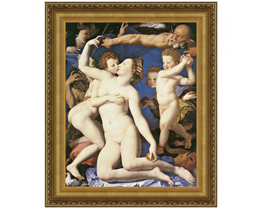 Toscano An Allegory with Venus and Cupid Framed Canvas Replica Painting - Small