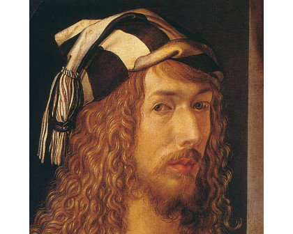 Toscano Durer Self Portrait Framed Canvas Replica Painting - Small