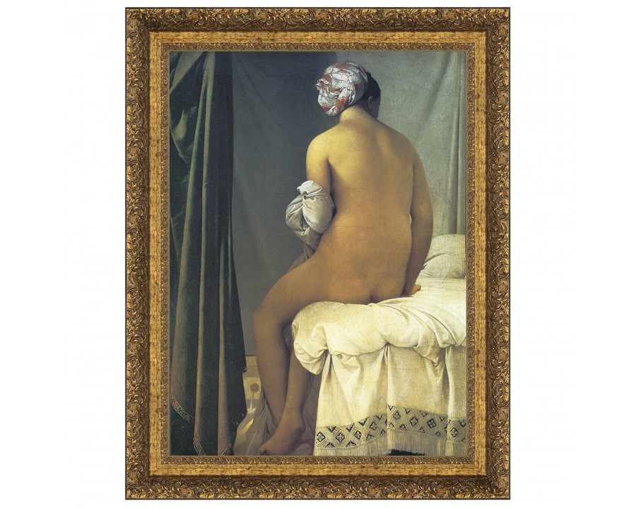 Toscano The Valpincon Bather Framed Canvas Replica Painting - Grande