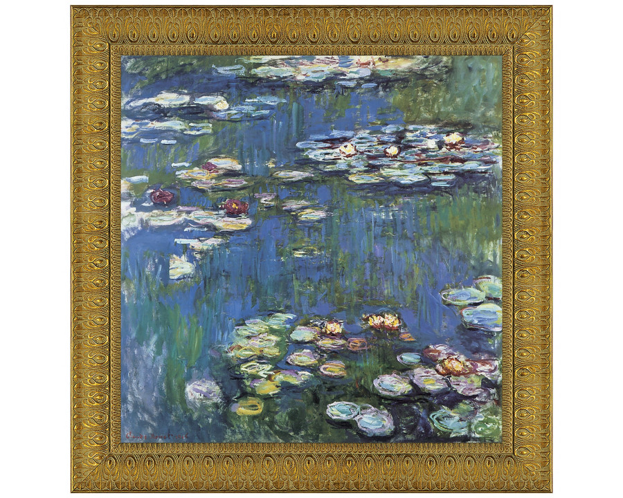 Toscano - Water lilies 1914 Framed Canvas Replica Painting