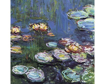 Toscano - Water lilies 1914 Framed Canvas Replica Painting