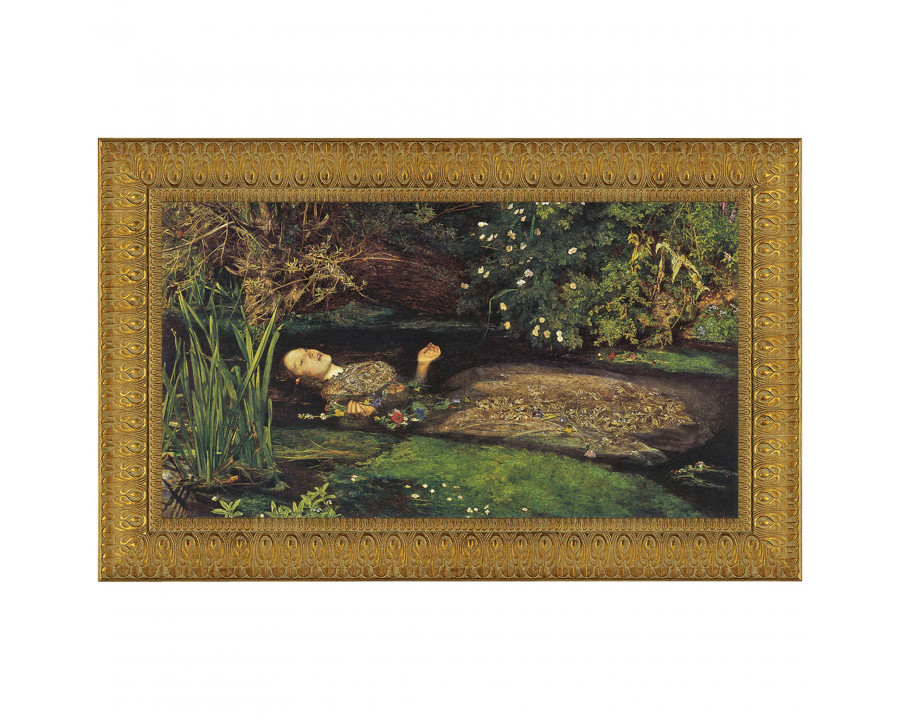 Toscano Ophelia Framed Canvas Replica Painting - Small