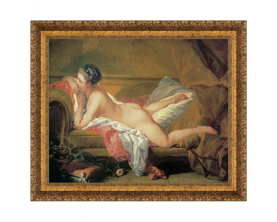 Toscano The Blond Odalisque Framed Canvas Replica Painting - Small