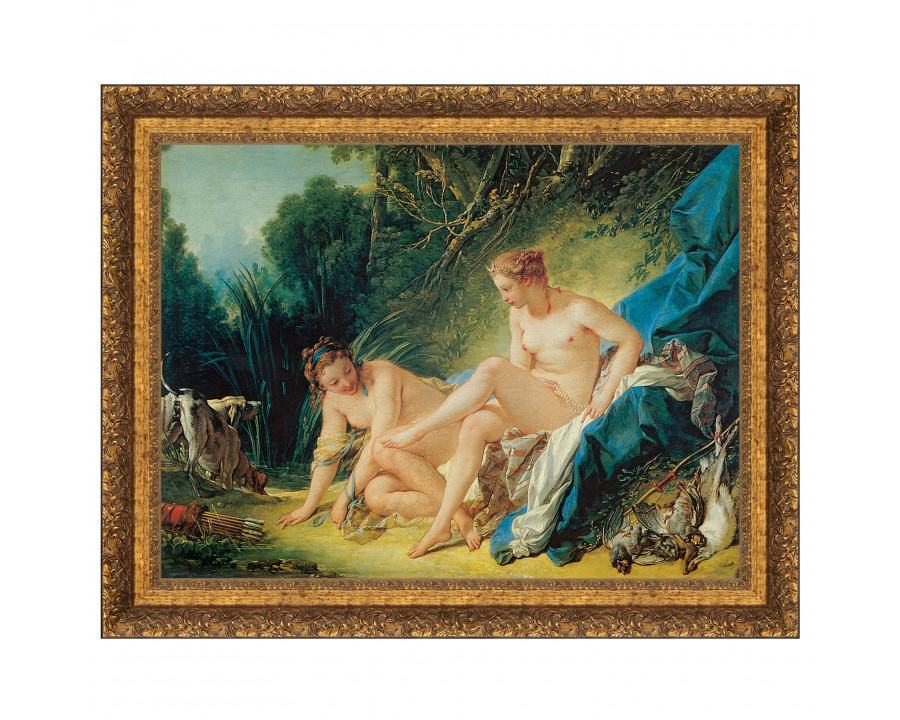 Toscano - Diana Leaving Her Bath Framed Canvas Replica Painting