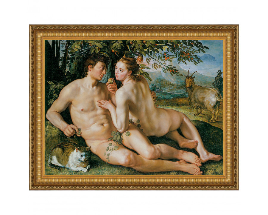 Toscano - The Fall of Man Framed Canvas Replica Painting