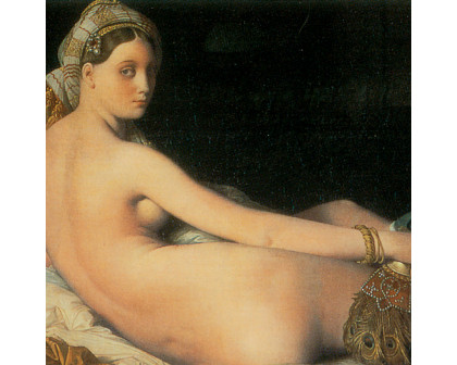 Toscano Le Grande Odalisque Framed Canvas Replica Painting - Large