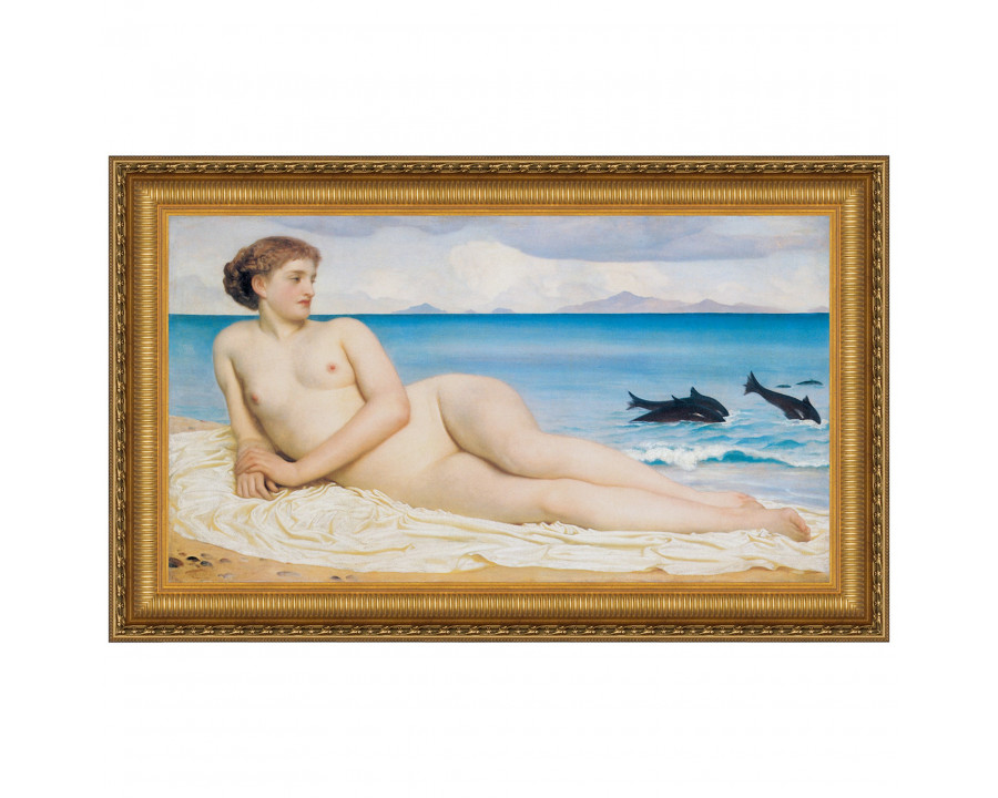 Toscano Actaea the Nymph of the Shore Framed Canvas Replica Painting - Small