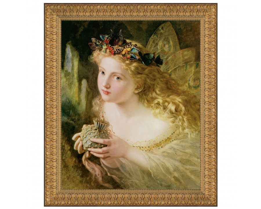 Toscano Take the Fair Face of Woman Framed Canvas Replica Painting - Small