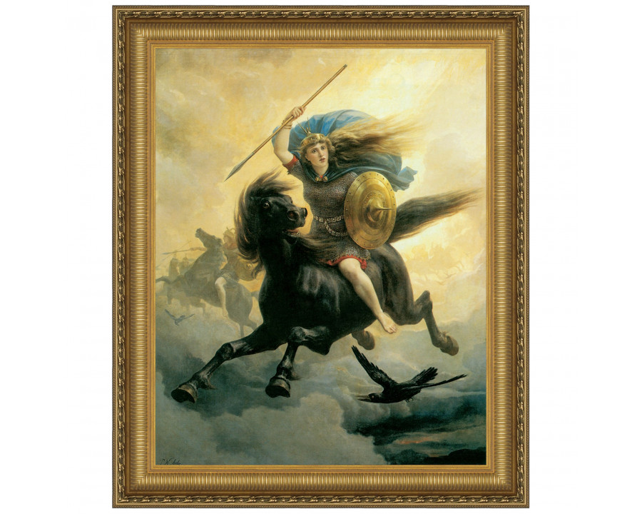 Toscano Valkyrie Framed Canvas Replica Painting - Small