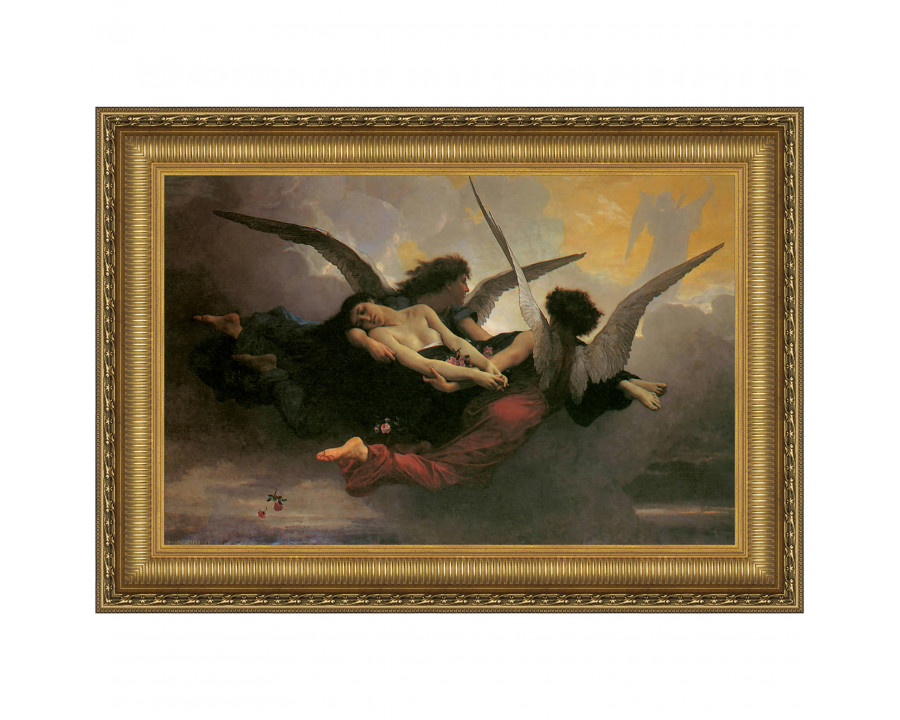 Toscano A Soul Brought to Heaven Framed Canvas Replica Painting - Grande