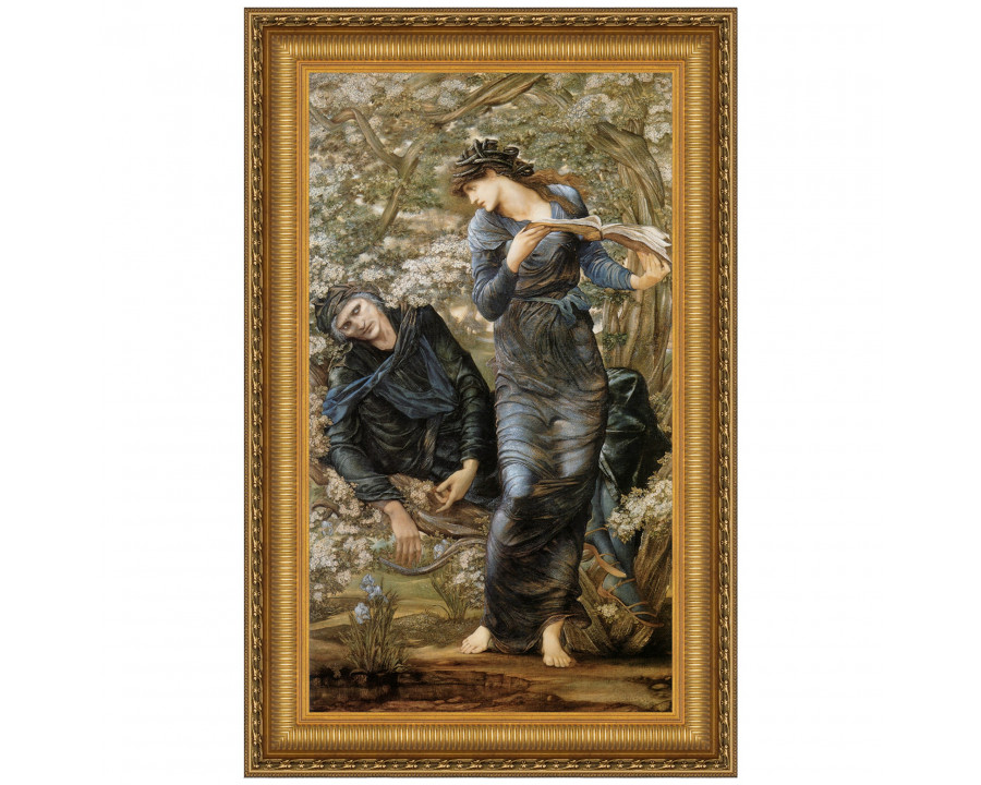 Toscano The Beguiling of Merlin Framed Canvas Replica Painting - Small