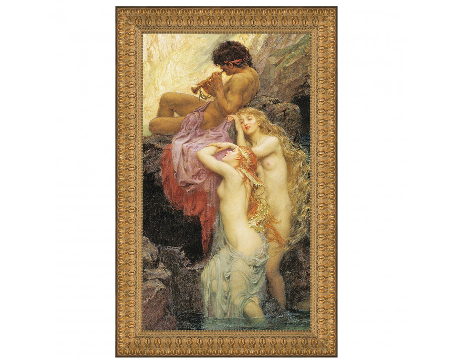 Toscano Sea Melodies Framed Canvas Replica Painting - Small