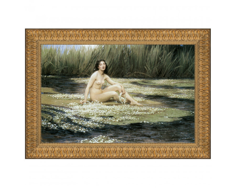 Toscano The Water Nymph Framed Canvas Replica Painting - Small