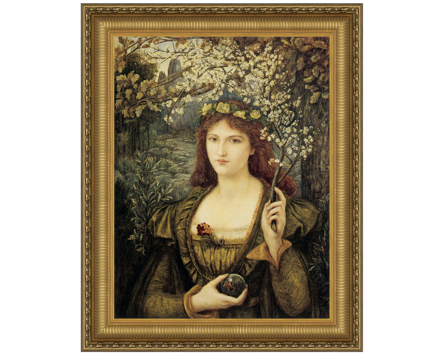 Toscano Madonna Pietra degli Scrovigni Framed Canvas Replica Painting - Grande