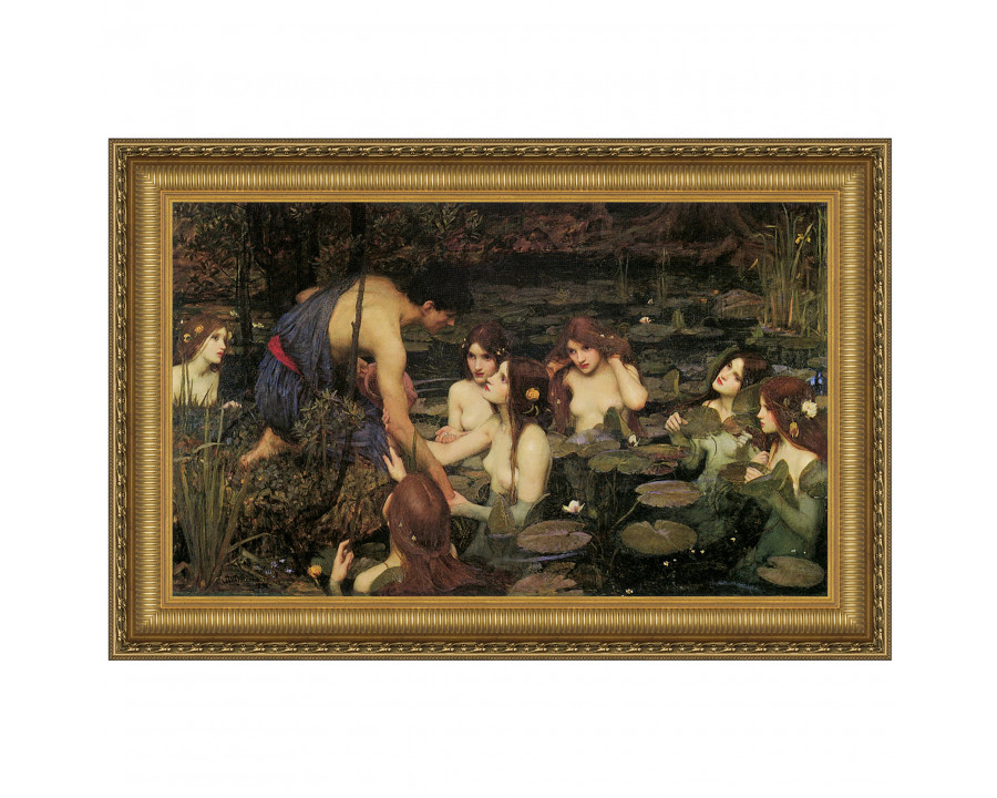 Toscano - Hylas and the Water Nymphs Framed Canvas Replica Painting