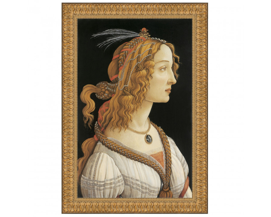 Toscano Young Woman Framed Canvas Replica Painting - Small