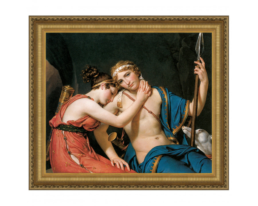 Toscano - Farewell of Telemachus and Eucharis Framed Canvas Replica Painting