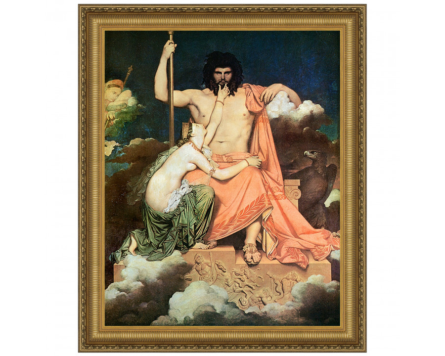 Toscano Jupiter and Thetis Framed Canvas Replica Painting - Small